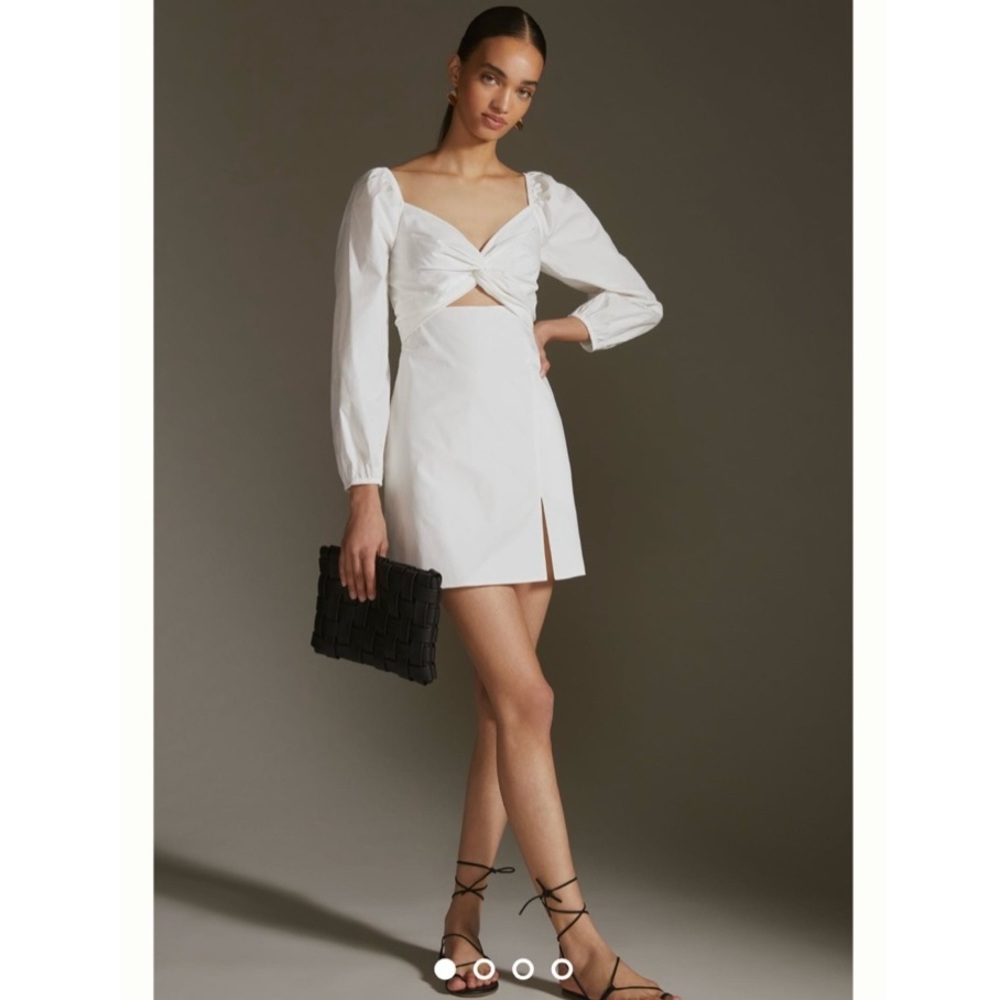 NEW Mare Mare x Anthropologie Twist Front Mini Dress